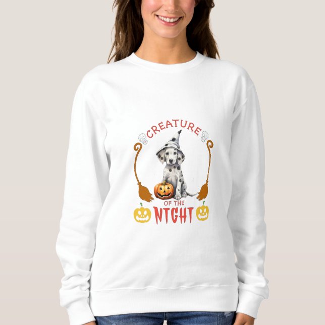 Sweatshirt Créature De La Nuit Dalmatienne (Devant)