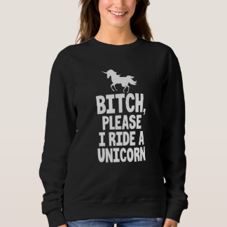 Sweatshirt Créature mythique de cheval licorne Sarcastique