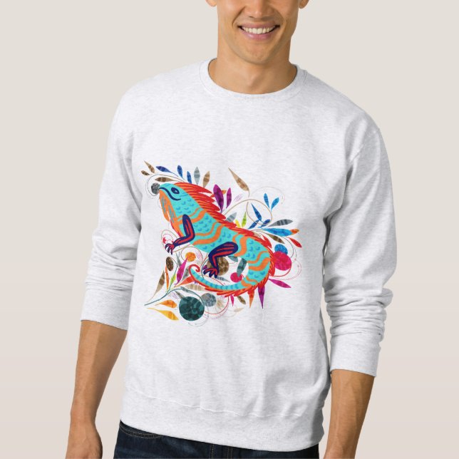 Sweatshirt Créatures capricieuses | Iguana (Devant)