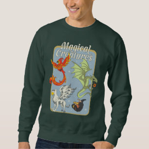 Sweatshirt Créatures Magiques Graphisme Vintage