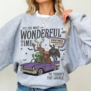 Sweatshirt Crédible Bigfoot Mothman Wendigo Extraterrestre Pa
