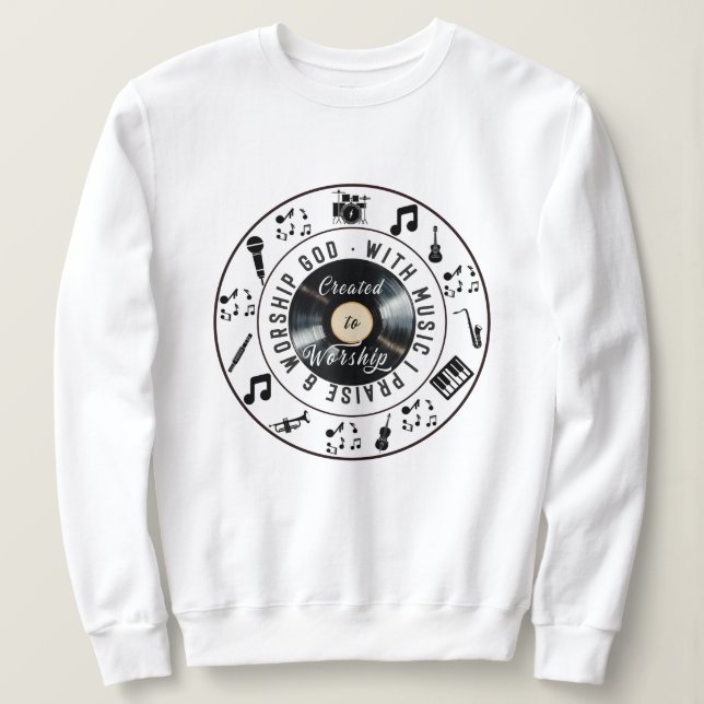 Sweatshirt Créé pour adorer (Design devant)