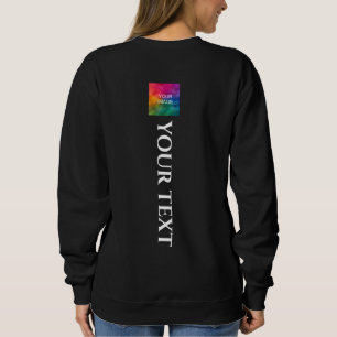 Sweatshirt Créer vos propres femmes Retour Imprimer Modèle mo