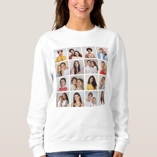 Sweatshirt Créez votre propre collection photo personnalisée  (Devant)