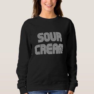 Sweatshirt Crème aigre Aliments Rétro les années 70 80s