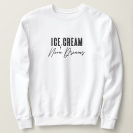 Sweatshirt Crème de glace et cou d'équipage de Neon Dreams