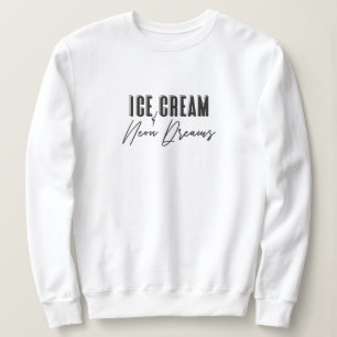 Sweatshirt Crème de glace et cou d'équipage de Neon Dreams