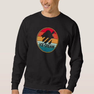 Sweatshirt Crème De Glace Été Rétro Vintage Pour Femmes Homme