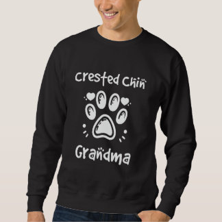 Sweatshirt Crested Chin Grand-mère Chinois Crested Chin Japon
