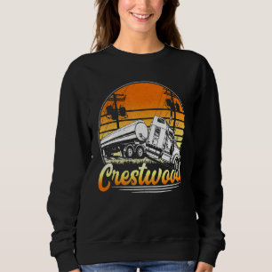 Sweatshirt Crestwood Kentucky Ky Tourisme Semi Coincé Sur Rai