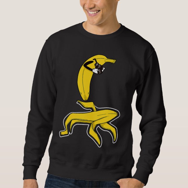 Sweatshirt Crime scene photographer with banana victim (Devant)