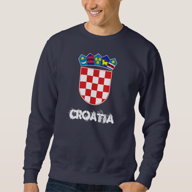 Sweatshirt Croatie avec armoiries (Devant)