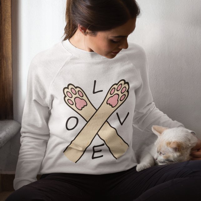 Sweatshirt Croisement des pattes cardiaques (Créateur téléchargé)