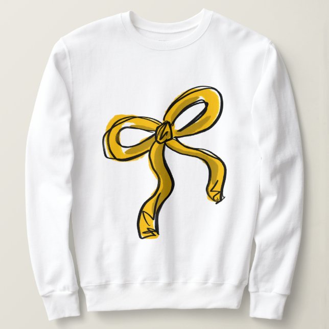 Sweatshirt Croquis en or jaune (Design devant)