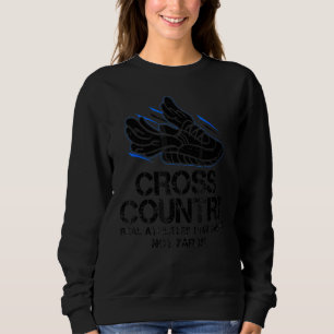 Sweatshirt Cross-Country Real Athlètes Run Miles Jogging Card