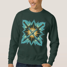 Sweatshirt Crossed Fantasy Arrows with Glowing Energy – Dynam