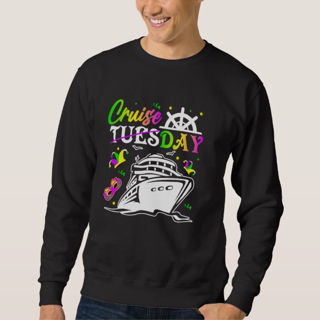 Sweatshirt Cruiseday Mardi Gras Celebrations Parade Boat Fat  (Devant)