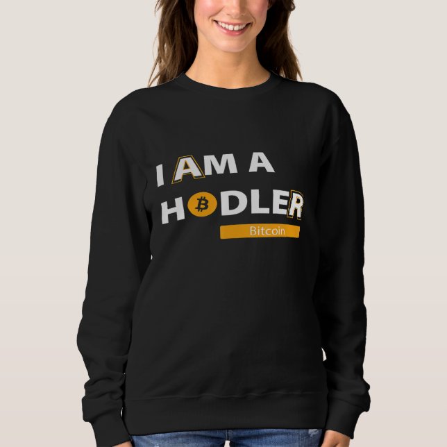 Sweatshirt Crypto Bitcoin Devise Je Possède (Devant)