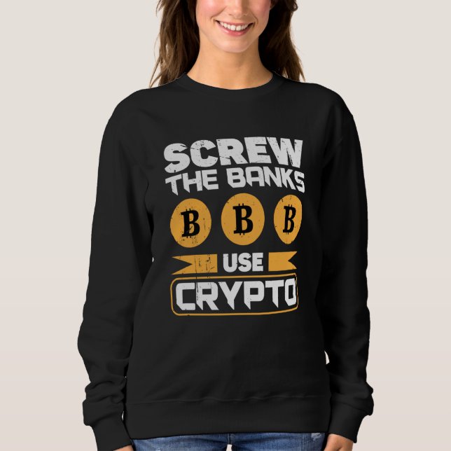 Sweatshirt Crypto Cryptocurrency Blockchain Trader Finance  4 (Devant)