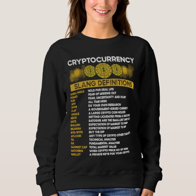 Sweatshirt Cryptocurrency Blockchain Trader Finance Crypto In (Devant)