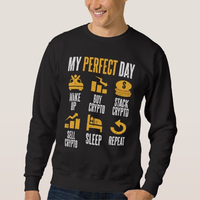Sweatshirt Cryptodevise Investisseur Lifestyestyestyle Mon Jo (Devant)