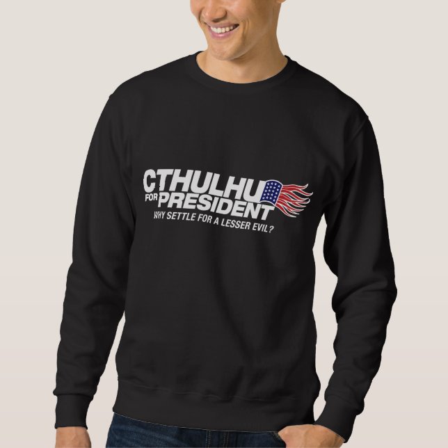 Sweatshirt cthulhu pour le président - pourquoi banc à (Devant)