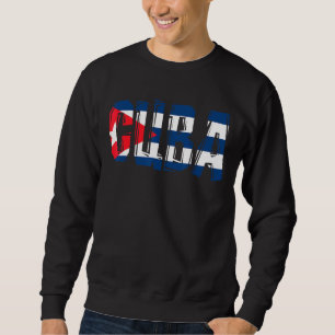 Sweatshirt Cuba drapeau cuban cartes cuba pour femmes et homm