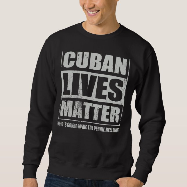 Sweatshirt Cubain Pernil Relleno Cuisine Cuisine Spécialité C (Devant)