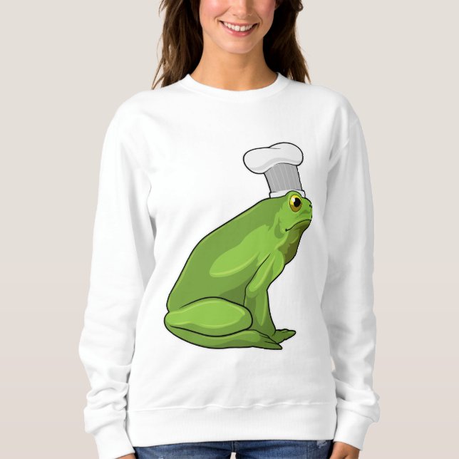 Sweatshirt Cuire la grenouille avec casquette (Devant)