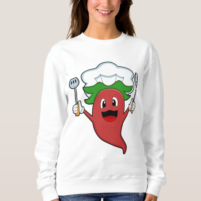 Sweatshirt Cuisinier de poivre Vegan (Devant)