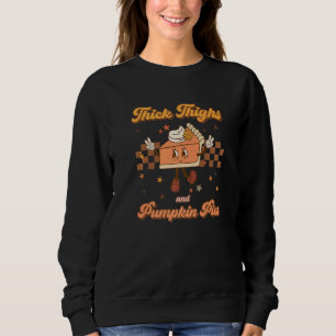Sweatshirt Cuisses épaisses et tartes à la citrouille Rétro G
