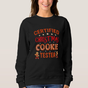 Sweatshirt Cuisson de Noël certifiée Tester pâtisserie de Noë