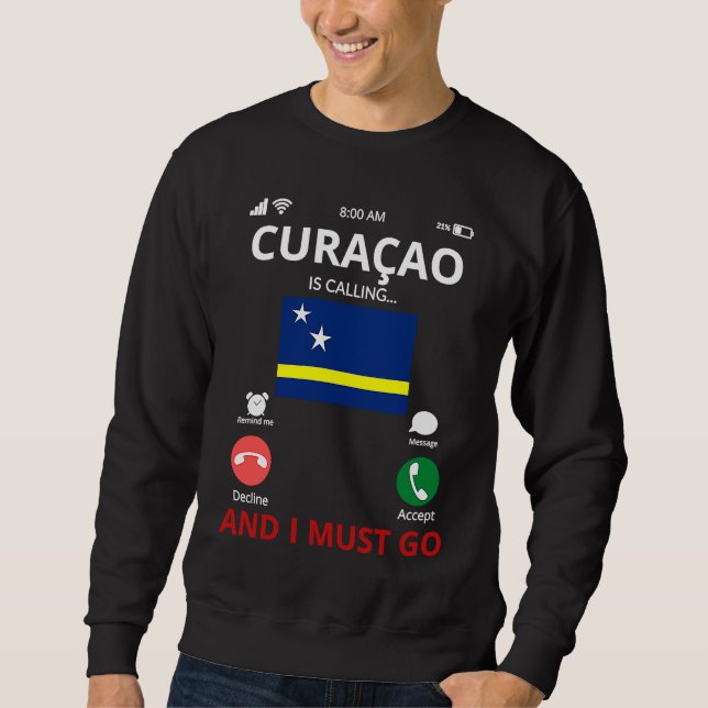 Sweatshirt Curacao Is Calling (Devant)