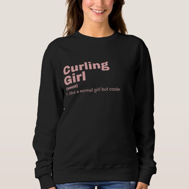 Sweatshirt Curling Girl - Curling (Devant)