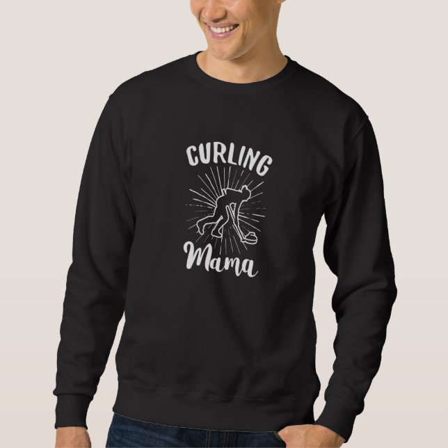 Sweatshirt Curling Mama Curling Curling Player (Devant)