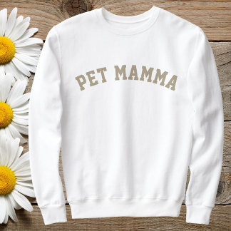 Sweatshirt Custom Animal Lovers Pet Friend Cat Mom Cute White