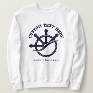 Sweatshirt Custom Captain Boat Nautical Gift