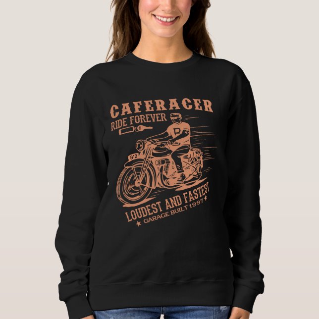 Sweatshirt Custombike Custom Bikes Bike Motorcycles Oldschool (Devant)