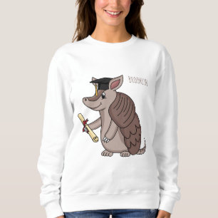Sweatshirt Cute armadillo avec dessin animé de la casquette d