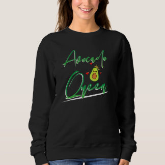 Sweatshirt Cute Avocado Queen Pour Femmes Filles Cute Avocado