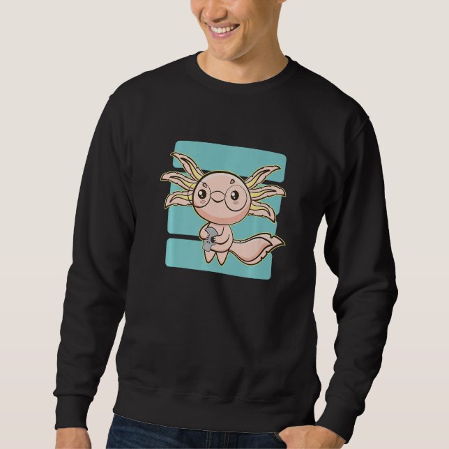 Sweatshirt Cute Axolotl Pet Ambystoma Mexicanum Walking Fish  (Devant)