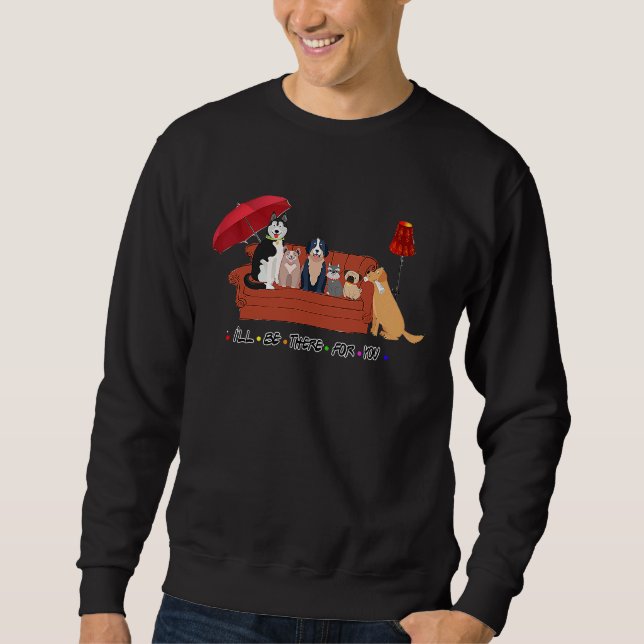 Sweatshirt cute  bernedoodle bernese pug  mom dad dog (Devant)