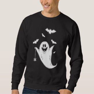 Sweatshirt Cute Boo Ghost Bats Drôle Costume Halloween Déplai