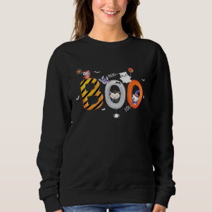 Sweatshirt Cute Boo Halloween vampire chat fantôme kitty et e
