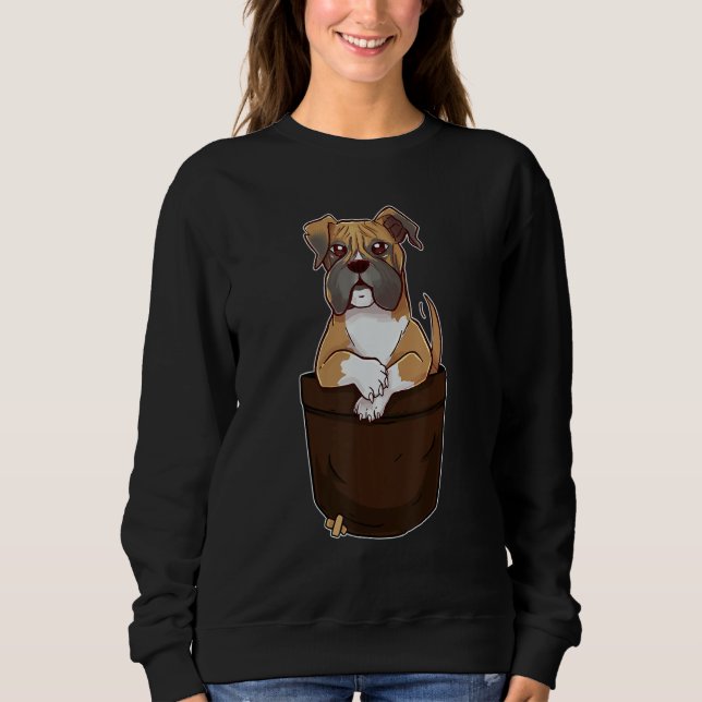 Sweatshirt Cute Boxer In Your Pocket Dog     Men Women (Devant)