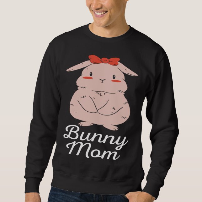 Sweatshirt Cute Bunny Mom (Devant)