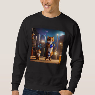 Sweatshirt Cute C Cat St Patricks Day Lucky Cat Mom Cat