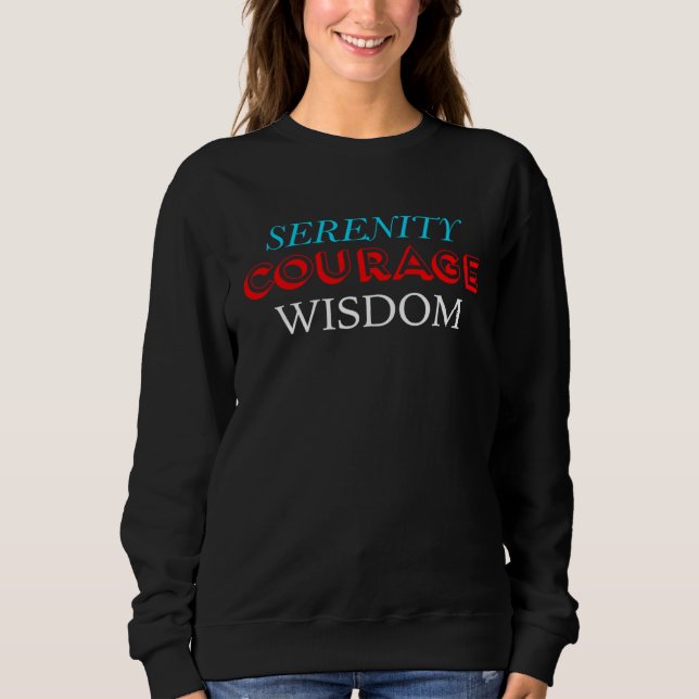 Sweatshirt Cute Christian   Serenity Prayer (Devant)