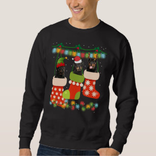 Sweatshirt Cute Christmas Rottweiler Sock Xmas Reindeer Santa