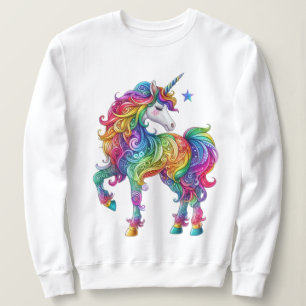 Sweatshirt Cute, coloré Rainbow licorn